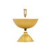 Nanda Deepam With Base - 2.5 x 3.5 Inches | Brass Lamp/ Nanda Vilakku/ Nandha Vilakku for Pooja - Nanda Deep & Pyali Deep