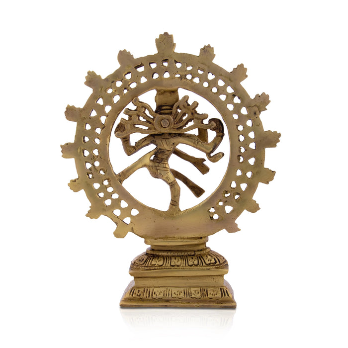Natraj Murti - 18 x 8 Inches | Antique Brass Statue / Nataraja Vigraham for Pooja