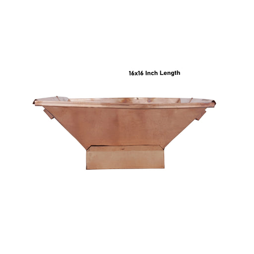 Havan Kund With Stand - 16 x 16 Inches | Copper Agnihotra/ Hawan Kund With Handle For Yajna And Homam - Havan Kund