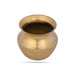 Brass Lota - 3 x 2.5 Inches | Chombu/ Puja Pot/ Brass Kalash for Pooja/ 100 Gms Approx - Kalash & Pooja Lota