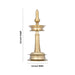Brass Kerala Lamp - 8.5 x 5.5 Inches | Brass Kuthuvilakku/ Nilavilakku for Pooja/ 4.300 Kgs Approx - Kerala Vilakku