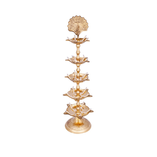 Electric Diya - 15 Inches | 5 Step Lamp/ Electric Lamp/ Electric Deep for Pooja Decor - Electric Lamps