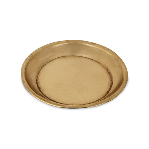 Brass Plate - 3 inches | Serving plate / Halwa plate / Thali Plate/ Brass Pooja Plate for Home - Pooja Plate & Tray