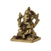 Ganesh Murti Sitting On Base - 3 x 2.25 Inches | Antique Brass Idol/ Ganpati Murti For Home Pooja - Brass Murties