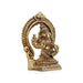 Lakshmi Statue with Arch - 3.5 x 2.5 Inches | Antique Brass Idol/ Laxmi Idol for Pooja/ 250 Gms Approx - Brass Murties