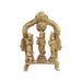 Ram Darbar Murti with Arch - 4 x 3 Inches | Antique Brass Idol/ Ram Darbar Idol for Pooja/ 260 Gms Approx - Brass Murties