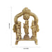 Ram Darbar Murti with Arch - 4 x 3 Inches | Antique Brass Idol/ Ram Darbar Idol for Pooja/ 260 Gms Approx - Brass Murties