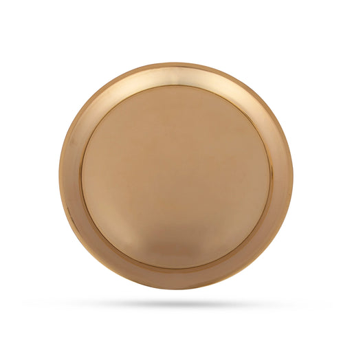 Pin Tray - 6.25 Inches | Pooja Stand/ Brass Plate/ Asan for Deity/ 240 Gms Approx - Pooja Plate & Tray