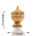 Brass Kumkum Pot - 2.5 x 2 Inches | Kumkum Bharani/ Poonam Design Sindoor Pot for Pooja/ 20 Gms Approx - Sindoor Box