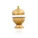 Kumkum Box - 2.5 x 2 Inches | Ruby Design Kumkum Bharani/ Brass Sindoor Pot for Home/ 20 Gms Approx - Sindoor Box