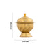 Kumkum Box - 2.5 x 2 Inches | Ruby Design Kumkum Bharani/ Brass Sindoor Pot for Home/ 20 Gms Approx - Sindoor Box