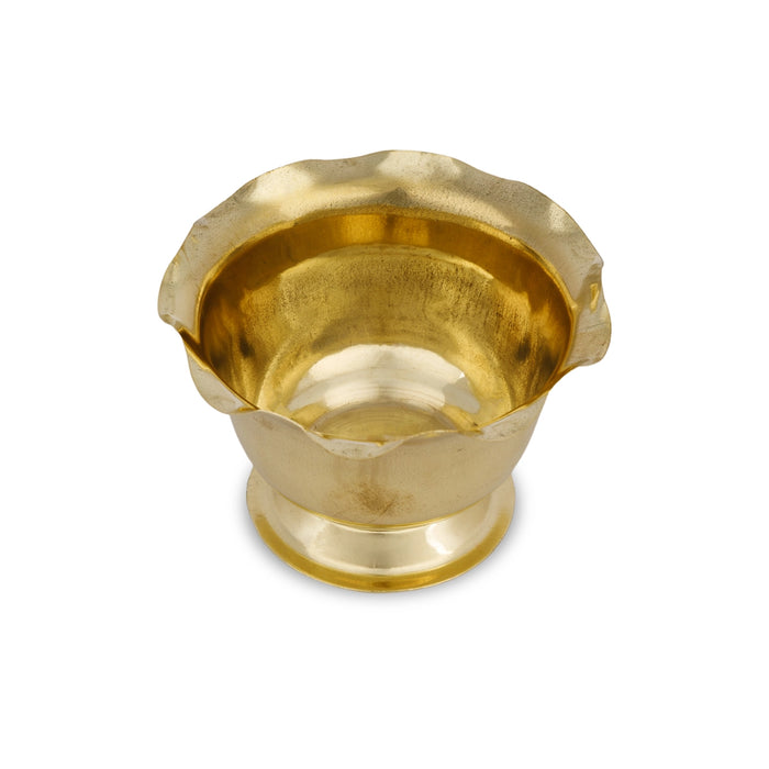 Brass Bowl - 2 x 3 Inches | Puja Bowl / Brass Cup / Chandan Cup for Home & Pooja Decor