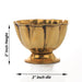 Chandan Cup - 2 x 3 Inches | Brass Cup/ Lotus Design Brass Bowl/ 30 Gms Approx - Bowls