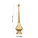 Water Sprinkler - 7.5 x 2 Inches | Brass Sprinkler/ Gold Polish Holy Water Sprinkler for Pooja/ 80 Gms Approx - Wedding Essentials