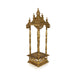 Pooja Mandir With Base - 33 x 10.25 inches | Antique Brass Puja Stand / Mandapam / Temple For Home And Pooja Room - Home Puja Mandir