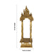 Pooja Mandir With Base - 33 x 10.25 inches | Antique Brass Puja Stand / Mandapam / Temple For Home And Pooja Room - Home Puja Mandir