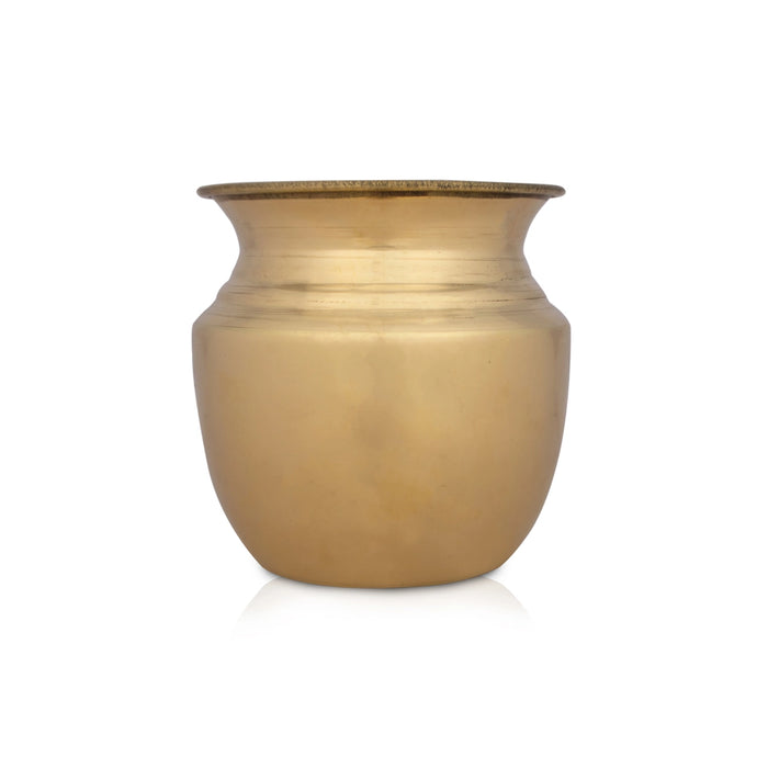 Brass Lota - 5 x 4.5 Inches | Kalash/ Pooja Pot/ Chombu for Home/ 240 Gms Approx - Kalash & Pooja Lota