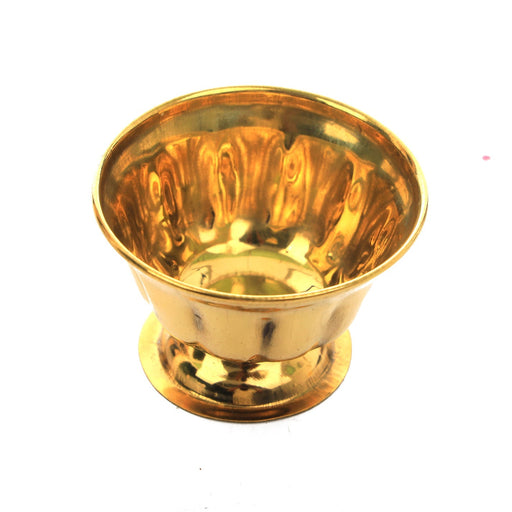 Brass Cup - 2 x 3 Inches | Chandan Cup/ Brass Vessel/ Pooja Cup for Home - Bowls