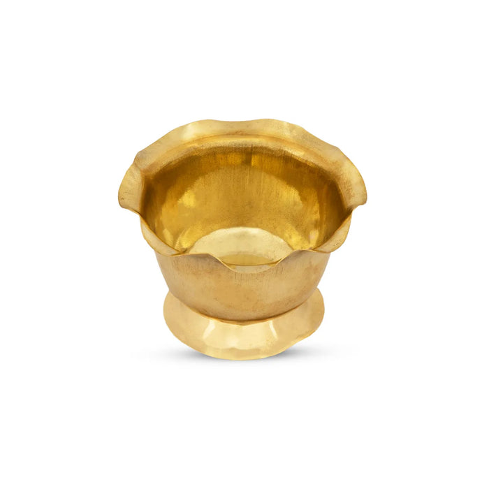 Chandan Cup With Base – 1.5 X 2.5 Inches | Brass Kinnam / Pooja Cup / Small Brass Bowl For Temple Use
