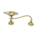 Brass Aarti With Handle - 4 x 10 Inches | One Mukh Spoon Karpoora Burner/ Pooja Aarti Diya for Home - Kapur Aarti