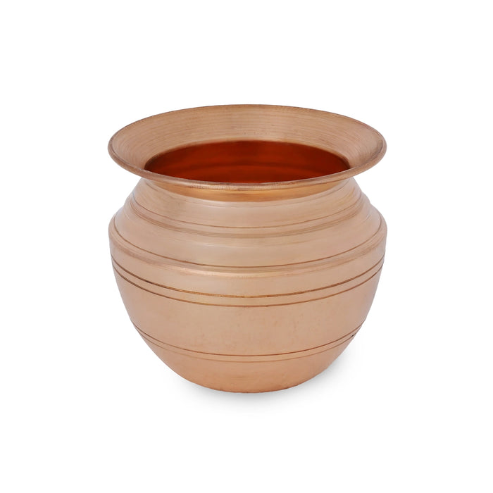 Lota - 3.5 x 4 Inches | Copper Chombu/ Kalash Pot / Kalasam for Pooja