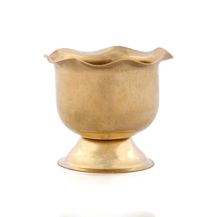 Brass Cup - 1.5 x 1.75 Inches | Brass Bowl/ Chandan Cup for Pooja/ 15 Gms Approx - Bowls