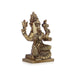Karumariamman Statue - 3 x 2.5 Inches | Antique Brass Idol/ Sitting Karumariamman Idol for Pooja/ 200 Gms Approx - Brass Murties