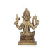 Karumariamman Statue - 3 x 2.5 Inches | Antique Brass Idol/ Sitting Karumariamman Idol for Pooja/ 200 Gms Approx - Brass Murties