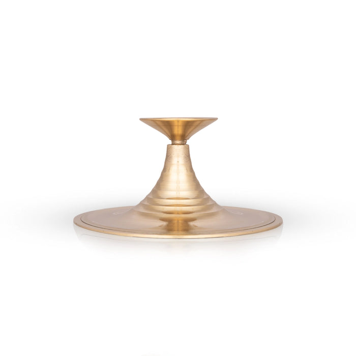 Camphor Stand - 2 x 3 Inches | Brass Kapoor Dhani/ Karpoora Aarti for Pooja/ 60 Gms Approx - Kapur Aarti