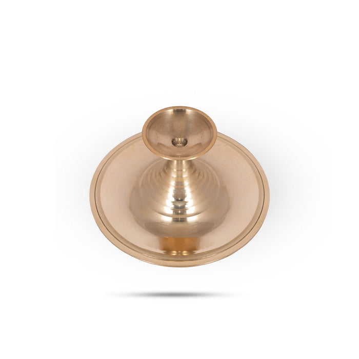 Camphor Stand - 2 x 3 Inches | Brass Kapoor Dhani/ Karpoora Aarti for Pooja/ 60 Gms Approx - Kapur Aarti