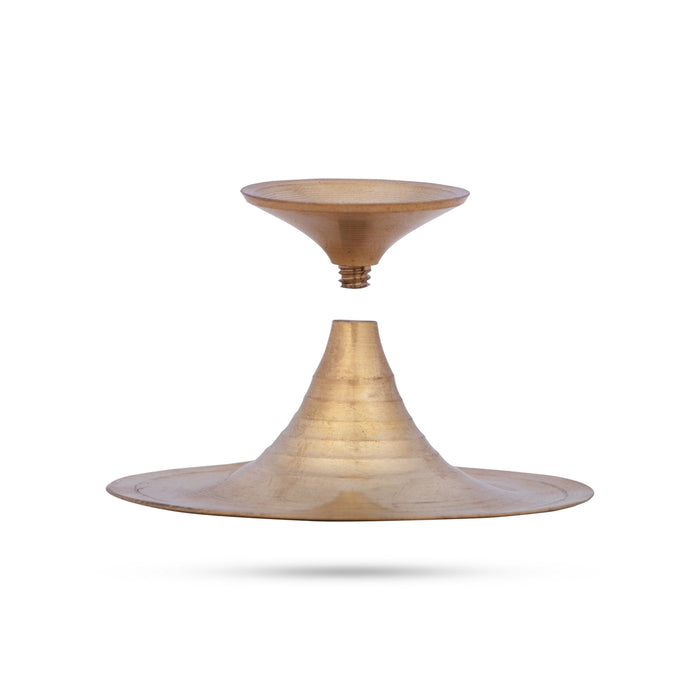 Kapur Aarti - 2 x 3 Inches | Brass Aarti/ Camphor Aarti for Pooja/ 100 Gms Approx - Kapur Aarti