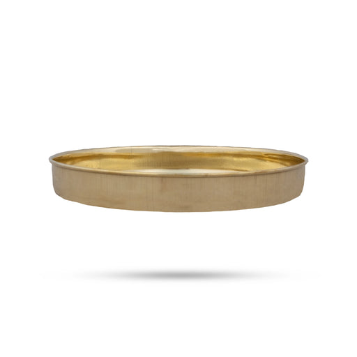 Brass Plate - 1 x 5 Inches | Pooja Plate/ Thali Plate for Home/ 60 Gms Approx - Pooja Plate & Tray