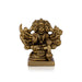 Panchmukhi Hanuman Murti - 3 X 2.5 Inches | Antique Brass Idol/ Sitting 5 Face Anjaneya Statue For Protection - Brass Murties