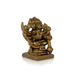 Panchmukhi Hanuman Murti - 3 X 2.5 Inches | Antique Brass Idol/ Sitting 5 Face Anjaneya Statue For Protection - Brass Murties