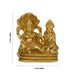 Vishnu Lakshmi Idol With Sheshnag - 3 x 4 Inches | Antique Brass Idol/ Laxmi Vishnu Murti for Pooja - Brass Murties