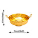 Brass Uruli - 2.75 x 7 Inches | Brass Urli/ Flower Pot for Pooja/ 180 Gms Approx - Uruli & Flower Pot