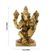Varaha Lakshmi Murti - 3 x 2 Inches | Antique Brass Idol/ Lakshmi Varaha Swamy for Pooja/ 260 Gms Approx - Brass Murties