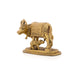 Cow With Calf Idol - 4 x 4.75 Inches | Antique Brass Idol/ Kamdhenu Cow With Calf for Pooja/ 980 Gms Approx - Table Stand Accessories