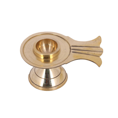 Shiv Ling Stand - 1.75 x 3.75 Inches |Brass Shiva Lingam Stand/ Brass Stand for Shiva Lingam
