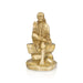 Saibaba Statue - 12 x 7 Inches | Antique Brass Saibaba Idol / Saibaba Sitting Murti/ Sai Baba Vigraham - Brass Murties