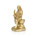Saibaba Statue - 12 x 7 Inches | Antique Brass Saibaba Idol / Saibaba Sitting Murti/ Sai Baba Vigraham - Brass Murties