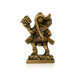 Anjaneya Statue Carrying Sanjeevani- 3 X 1.5 Inches | Antique Brass Idol/ Standing Hanuman Statue For Strength - Brass Murties