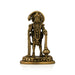 Anjaneya Statue Standing On Base - 4.5 X 1.75 Inches | Antique Brass Idol/ Hanuman Statue Mandi For Pooja - Brass Murties