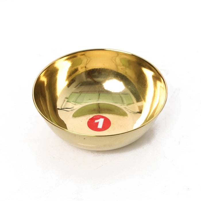 Brass Cup - 1 x 3.5 Inches | Sandal Bowl/ Kumkum Bowl/ Pooja Cup for Home/ 25 Gms Approx