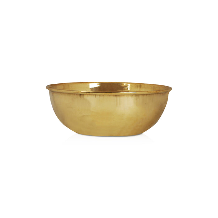 Brass Cup - 6 Inches | Pooja Cup/ Brass Bowl/ Brass Vessel for Home - Bowls