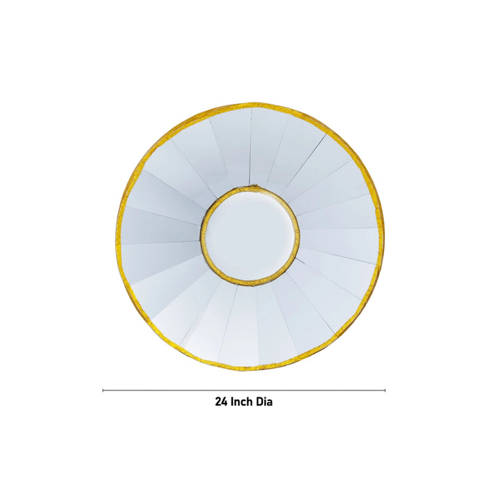 Nakshatra Mirror - 24 Inches | Astrological Mirror/ Nakshatra Pooja Mirror For Temple, Vastu & Ritual Purposes - Vastu & Feng Shui