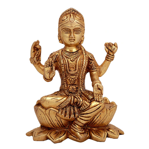 Bala Tripura Sundari Idol - 6 x 5 Inches | Brass Statue/ Bala Tripura Sundari Statue/ Balambigai Statue for Pooja - Brass Murties