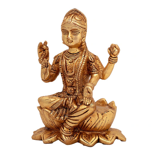 Bala Tripura Sundari Idol - 6 x 5 Inches | Brass Statue/ Bala Tripura Sundari Statue/ Balambigai Statue for Pooja - Brass Murties