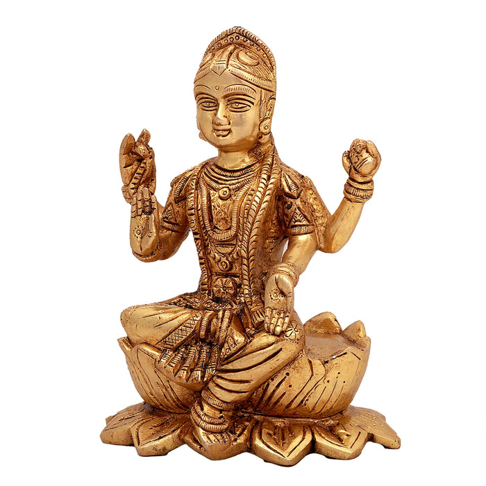 Bala Tripura Sundari Idol - 6 x 5 Inches | Brass Statue/ Bala Tripura Sundari Statue/ Balambigai Statue for Pooja - Brass Murties