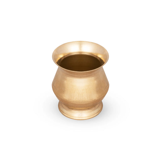 Brass Lota - 2 x 1.75 Inches | Brass Chombu/ Kalash Pot/ Kalasam for Pooja/ 40 Gms Approx - Kalash & Pooja Lota